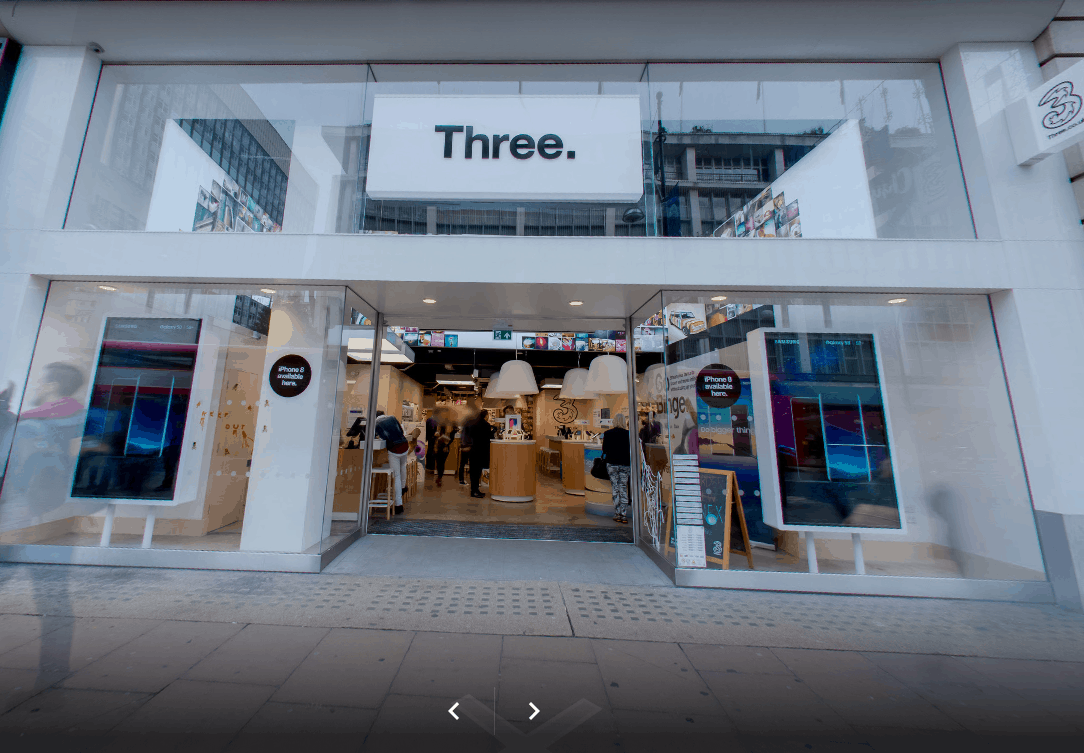 Three store hotsell london